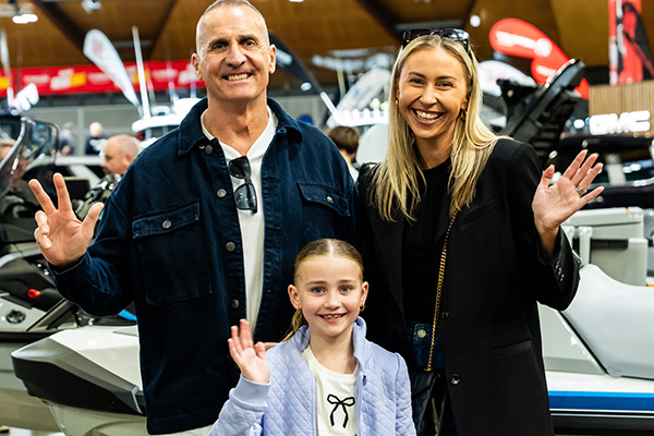 Sydney Boat Show - Happy family
